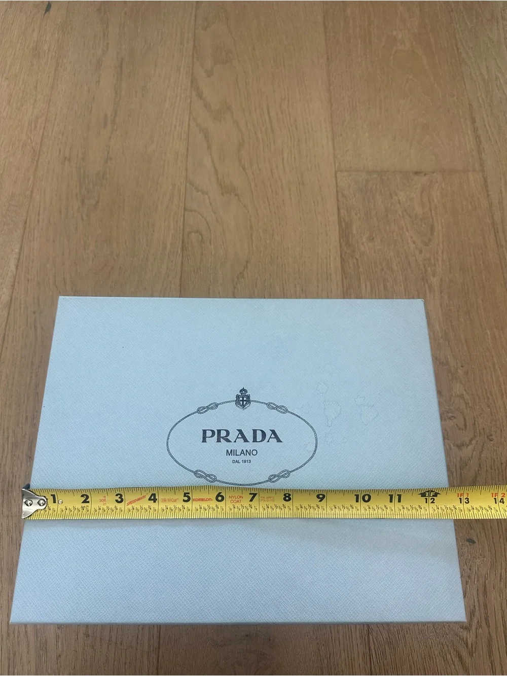 Authentic Prada Milano Designer Shoe Box w/ Original Tissue Paper Luxury Storage